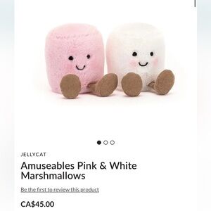 Jellycat Amuseables Pink and White Plush